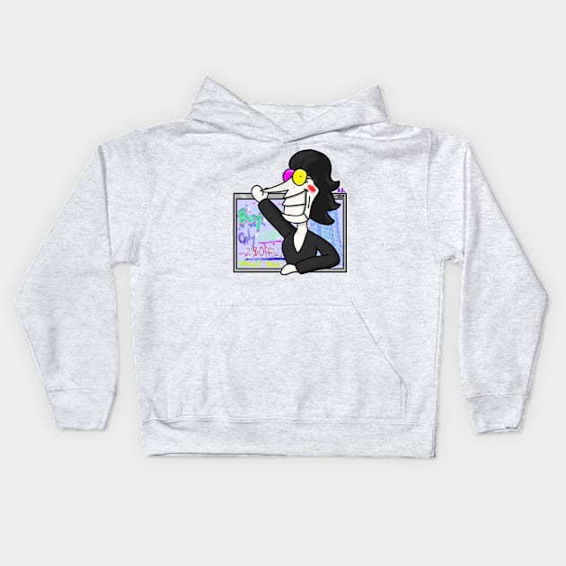 Spamton Window Kids Hoodie by The Cat that Draws